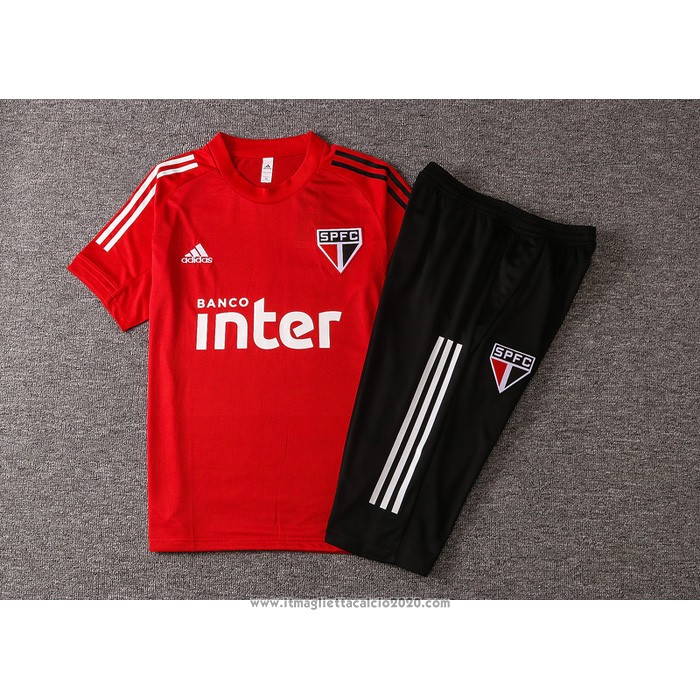 Tuta da Track Sao Paulo Manica Corta 2020 2021 Rosso